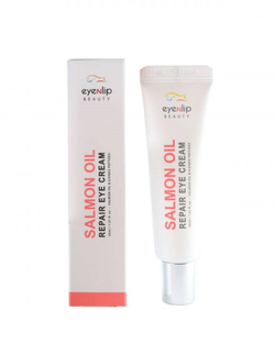 Eyenlip Salmon Oil Repair Eye Cream восстанавливающий крем для век с лососевым маслом и пептидами