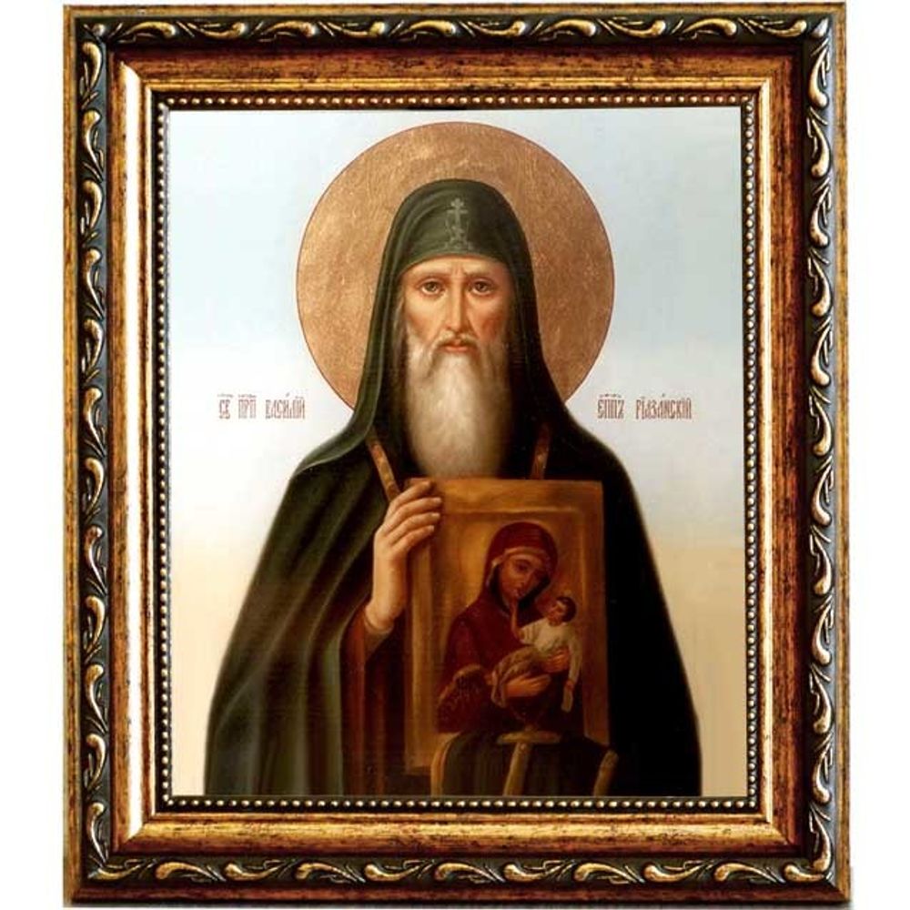Василий, епископ Рязанский, святитель. Икона на холсте.
