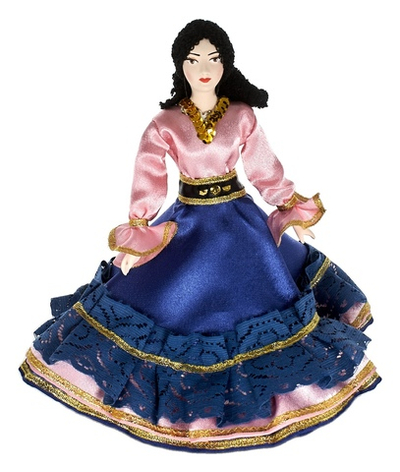 Фарфоровая кукла коллекционная Цыганка Кармен