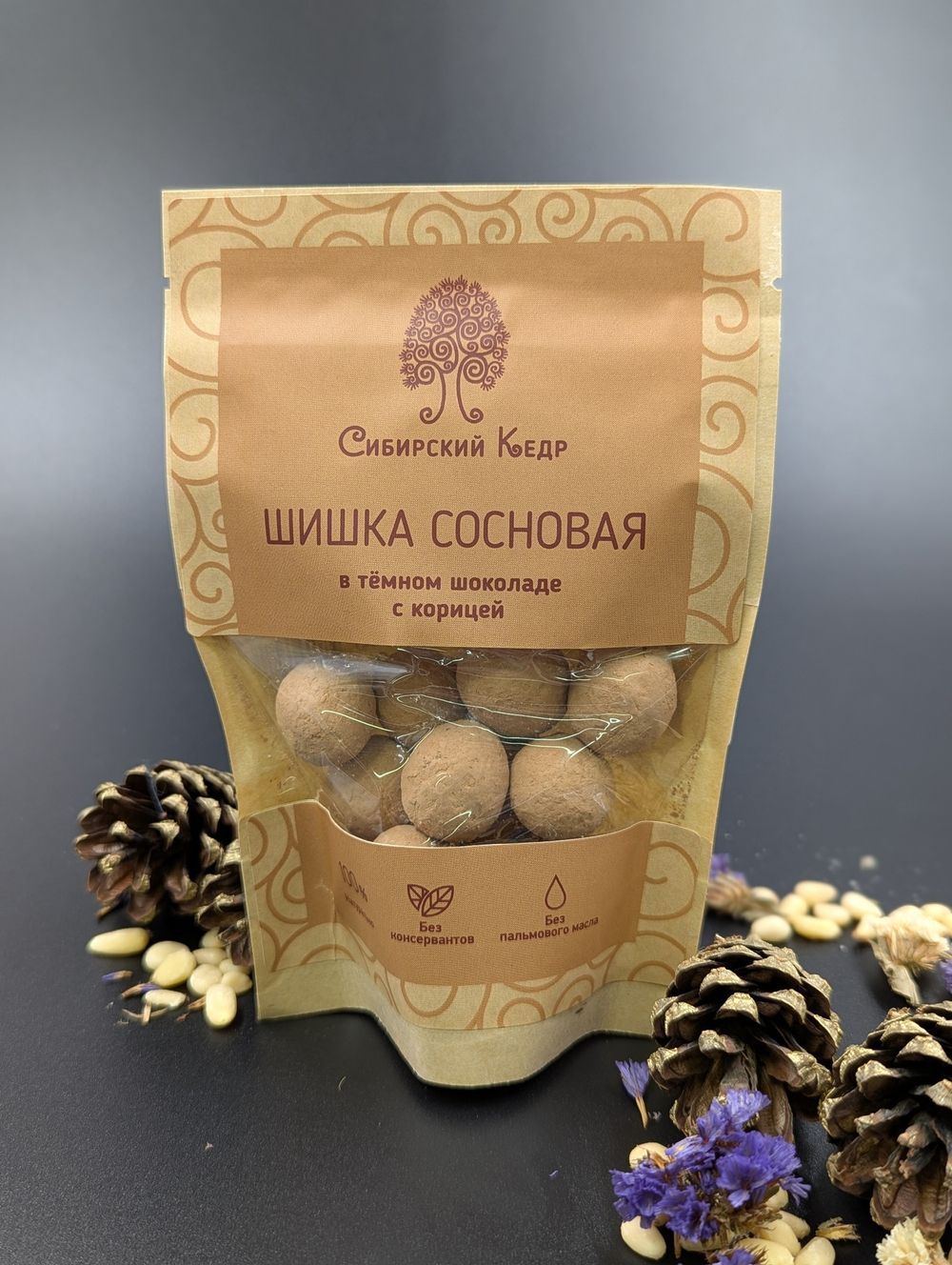 СК Сосновая шишка в шоколаде с корицей 60 гр