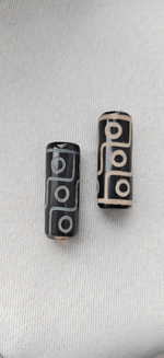 дзи-9ч ДЗИ "9 глаз" 30*10мм, черная