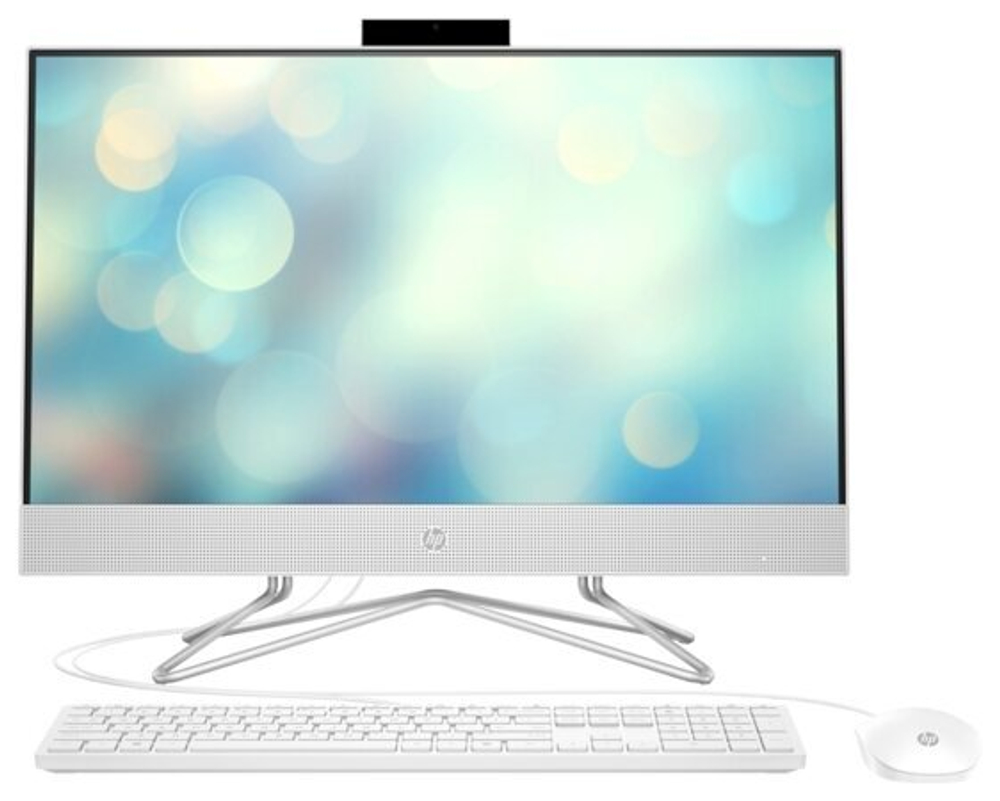 Моноблок HP 24-df0031ur. Конфигурация: Intel Pentium Silver J5040 2 ГГц/4 ГБ/128 ГБ SSD/Intel UHD Graphics 605/Free DOS/23.8"/1920х1080