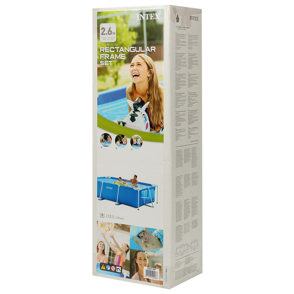 Бассейн каркасный прямоугольный 260х160х65 см 28271/1224326 (Intex)