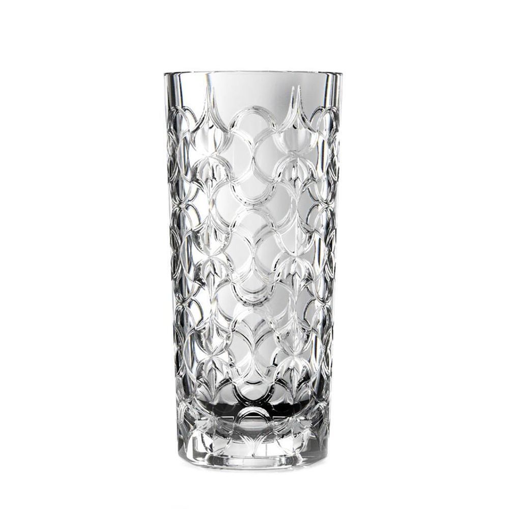 Ваза для цветов h28 см d 12,5 см хруст. стекло "Arabesque" RCR