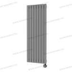 Радиатор WARMMET электрический настенный вертикальный Flat 60VE СЕРЫЙ RAL7040