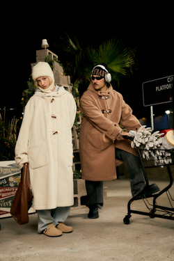 Пальто DONSMOKE Hooded Sherpa Coat