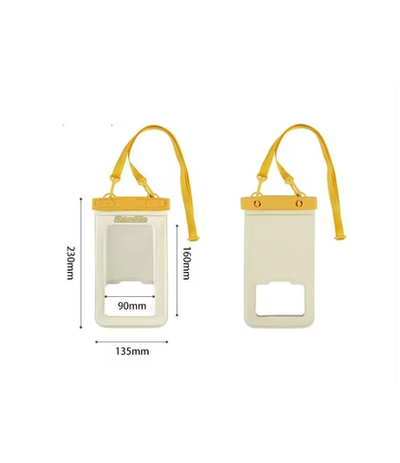 Гермочехол Naturehike плоский для телефона 23х13,5 см., желтый