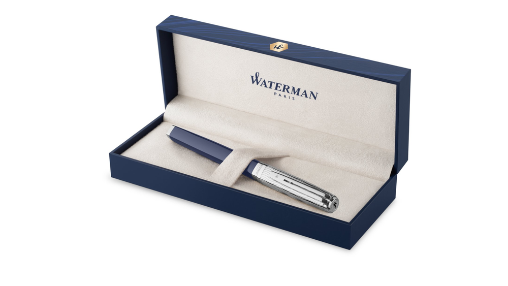 Перьевая ручка Waterman Exception22 SE deluxe цвет: Blue CT, перо: F, в подарочной упаковке