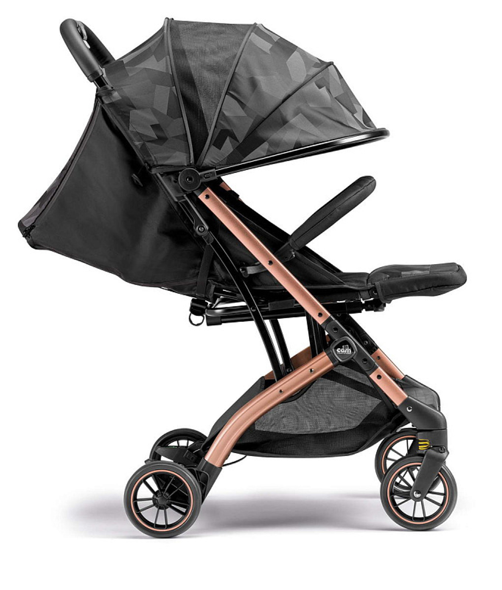 Прогулочная коляска Cam Compass 2.0 194 чёрный жаккард