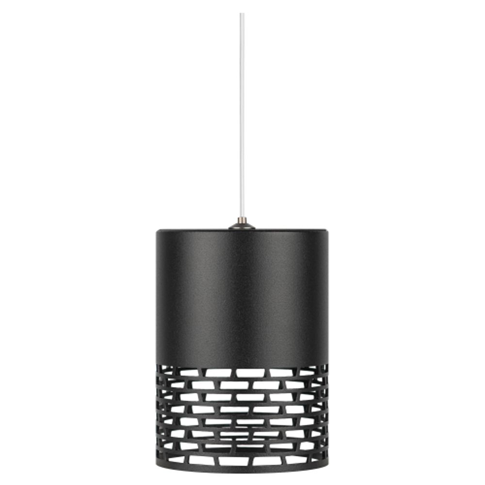 Светильник подвесной (подвес) ЭРА PL29 BK цоколь GX53 потолочный цилиндр черный