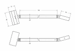 Душевое ограждение Cezares LIBERTA-L-1-TB-110-BR-Cr стекло бронзовое/профиль хром
