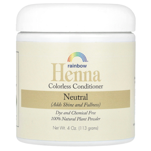 Rainbow Research, Хна, бесцветный кондиционер, нейтральный, 113 г (4 унции)