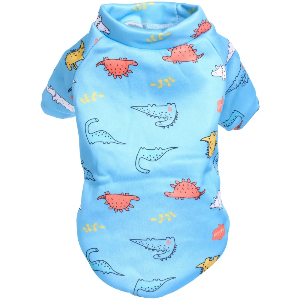 Кофта - толстовка для мелких пород собак «BRO Style», принт динозаврики, р L