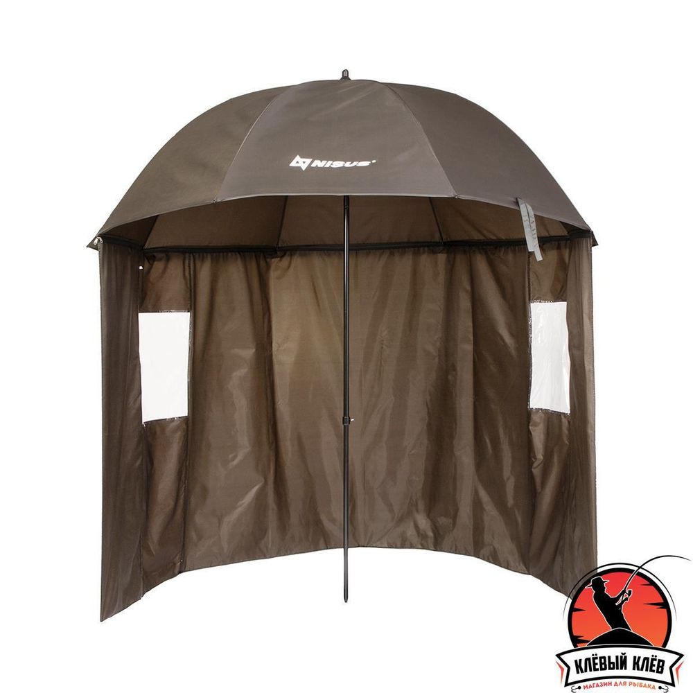 Зонт с тентом d 2,4м с наклоном полузакрытый (19/22/210D) (N-240-TP) NISUS
