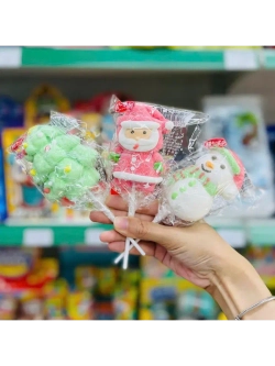 Воздушный зефир маршмеллоу на палочке Новый Год 35 г * 18 шт