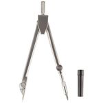 Циркуль Спейс металлический, 115мм, с грифелями 2мм, в пенале