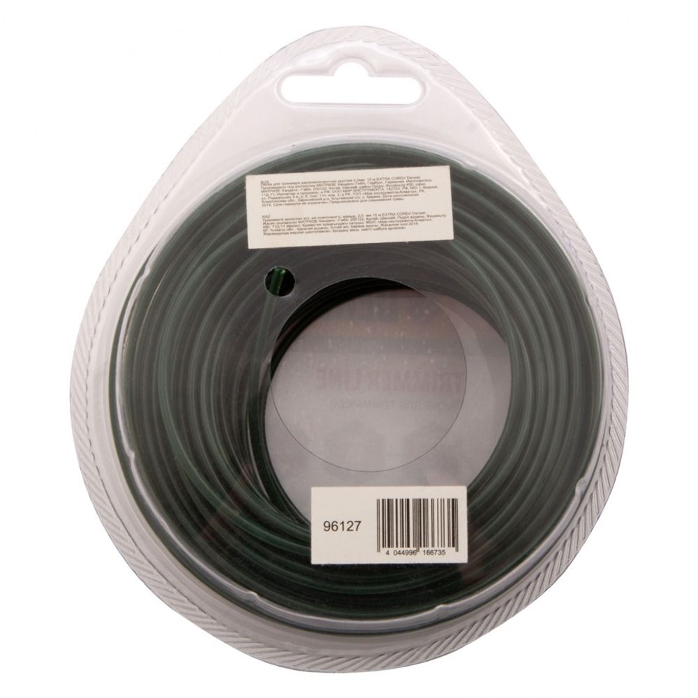 Леска для триммера двухкомпонентная круглая 2,0мм 15 м EXTRA CORD// Denzel