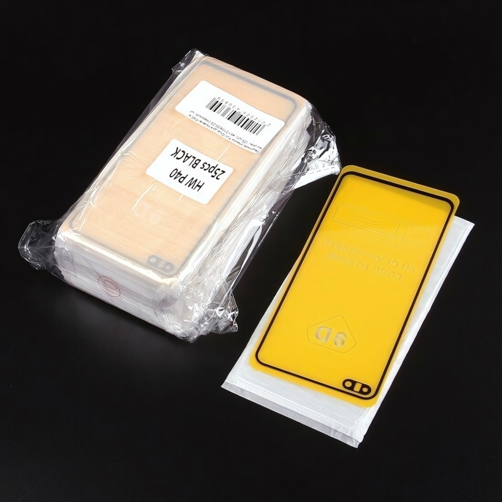 Защитное стекло Full Glue для Huawei P40 в тех.упак. (25 шт), 010630-25 Черный