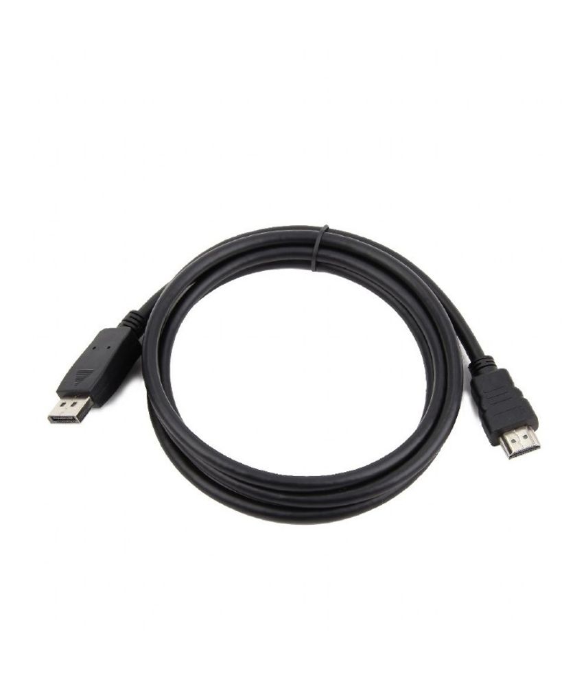 Bion Кабель DisplayPort - HDMI, 20M/19M, однонаправленный конвертор сигнала с DisplayPort в HDMI, 3м, черный [BXP-CC-DP-HDMI-030]