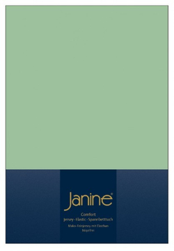 Простыня на резинке 140-160x200 Janine Elastic-Jersey 5002 ментоловая
