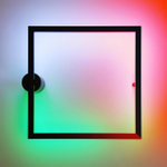 4385/18WL HIGHTECH ODL23 309 черный/металл Настенный светильник IP20 RGB динамическая подсветка ПДУ в комплекте LED 18W 3000K OMEN