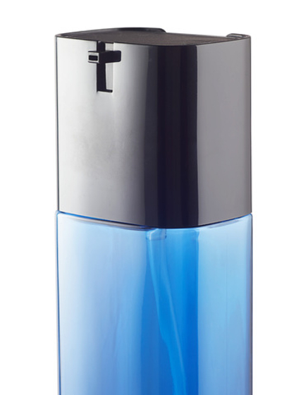 Флакон-дозатор прозрачный синий 100 мл