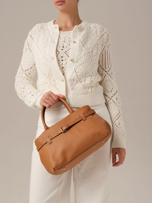 Кожаная сумка DBR Muse 31399 коричневый лист