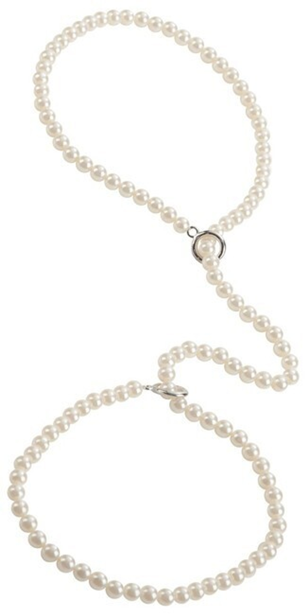 Декоративные фиксаторы из жемчужин Pearl Cuffs (Цвет: белый)