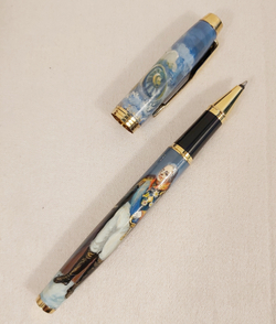 Ручка   с ручной росписью Палех "Кутузов"