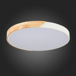 SLE200952-01 Светильник потолочный Белый, Светлое дерево/Белый LED 1*45W 3000K/4000K/6000K