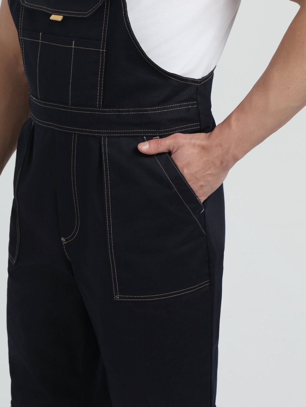 Костюм Троя IMP (тк.Саржа,320) п/к, т.синий/бежевый