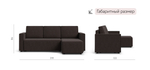 Угловой диван Норд лайт рогожка Мальмо шоколад