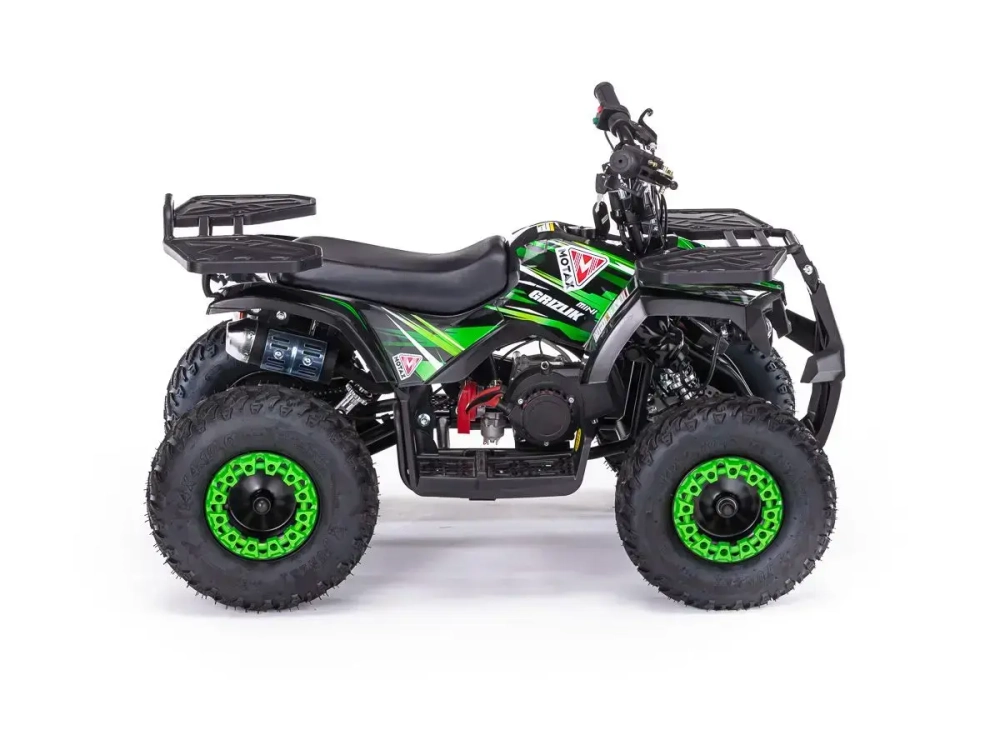 Детский бензиновый квадроцикл MOTAX GRIZLIK MINI ES BW с электростартером и родительским пультом