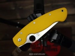 (Реплика Spyderco Military) Складной нож Steelclaw Боец-3 , желтая рукоять - сталь D2
