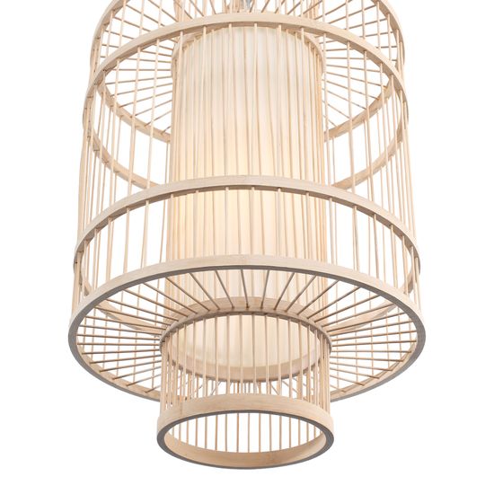 SL6241.523.01 Светильник подвесной ST-Luce Древесный/Белый E27 1*40W ALMA