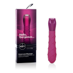 Мощный фактурный силиконовый вибратор Ceres Lace Massager (7 режимов) (Цвет: фиолетовый)