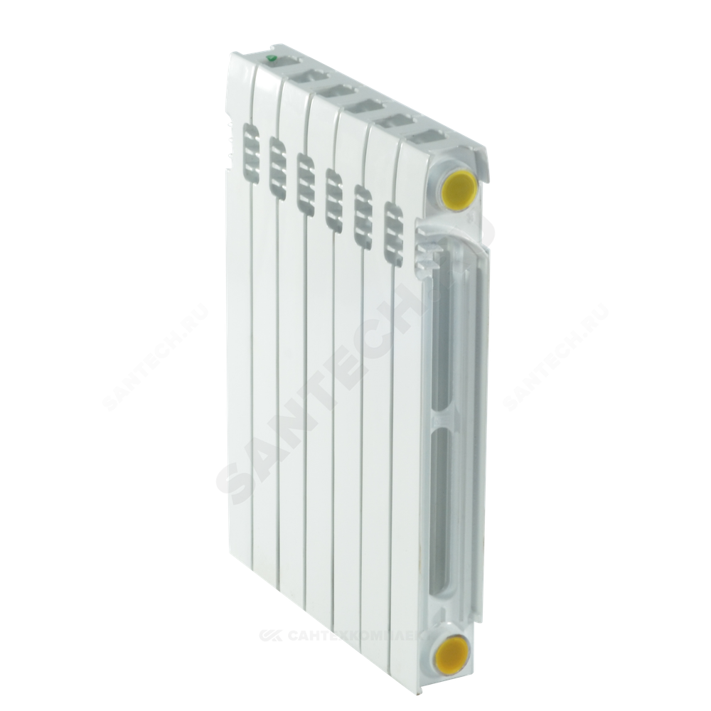 Радиатор чугунный 500 10 секций RAL 9016 (Белый) Qну=1240 Вт Ogint