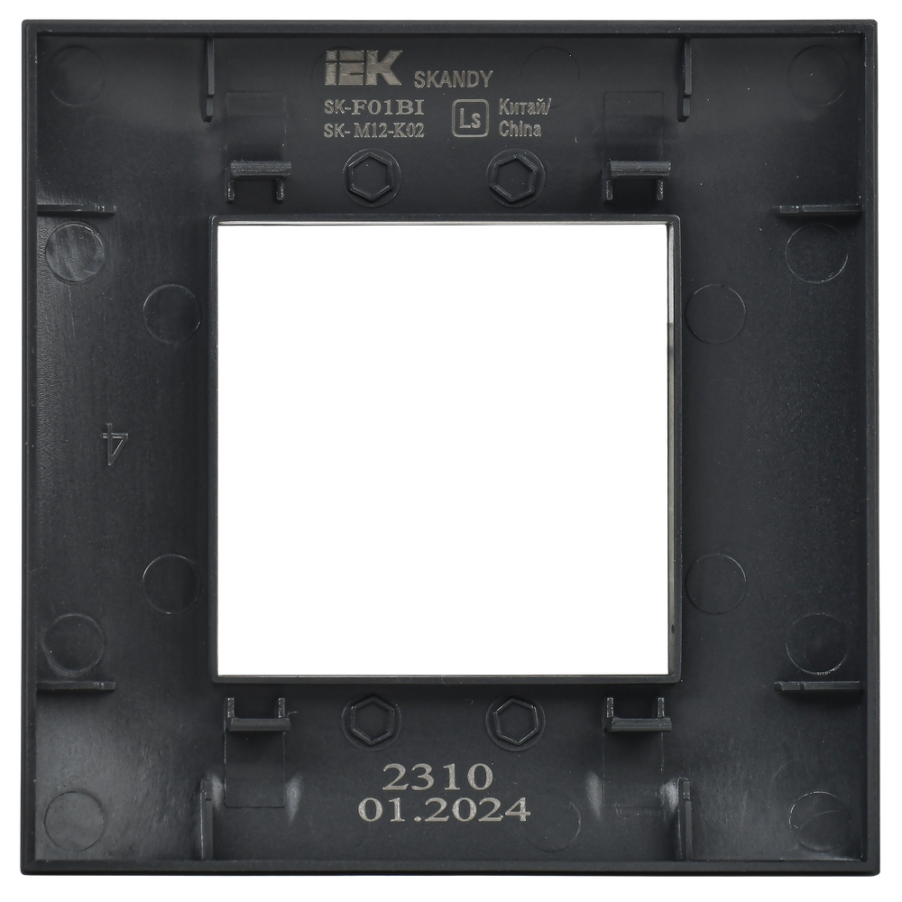 SKANDY Рамка 1-местная SK-F01Bl черный IEK