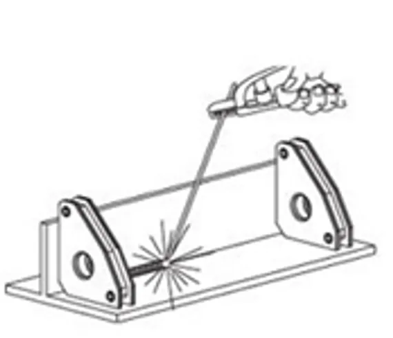 Магнитный угольник HDWELD WM4-304590L