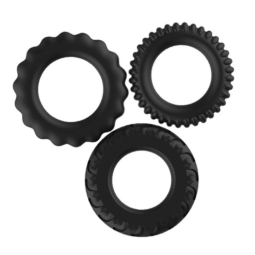 Набор из 3 эрекционных колец 3,6см, 3,9см и 4,2см Baile Titan BI-210148