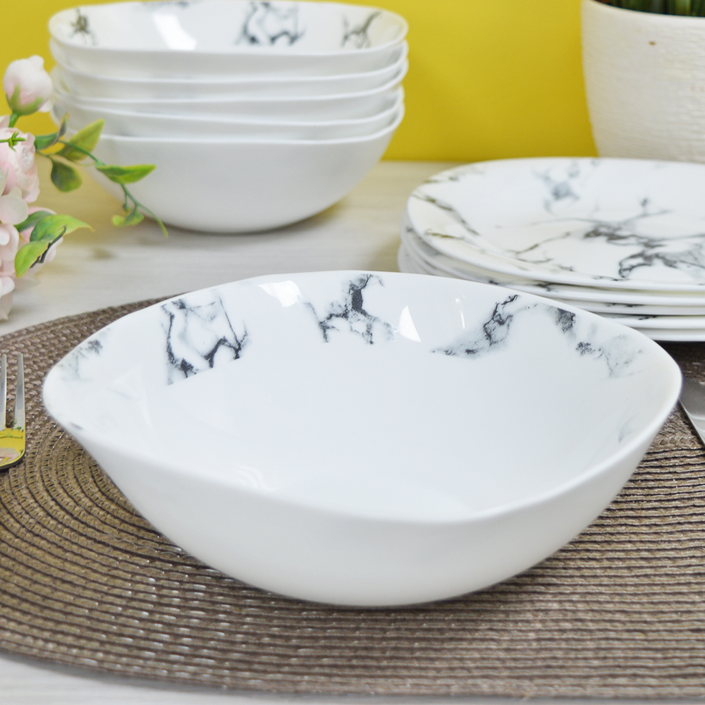 Столовый набор 18 предметов 18PC LFP "MARBLE" квадрат (99325)