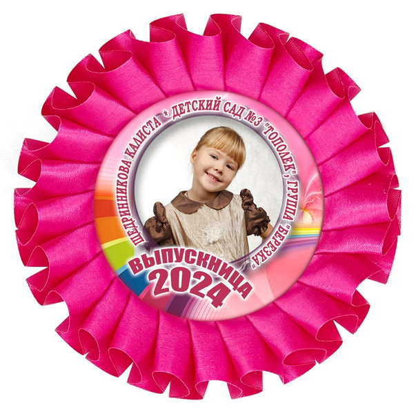 Наградная розетка именная. Арт. 4 6731