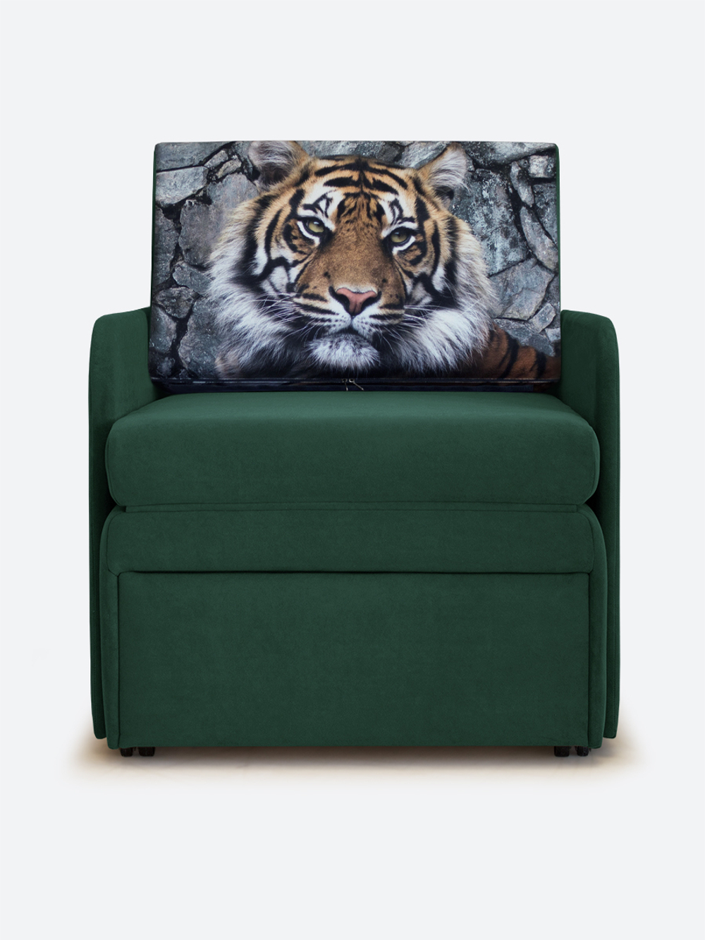Кресло-кровать "Миник" с подлокотниками Ultra Forest купон Тигр