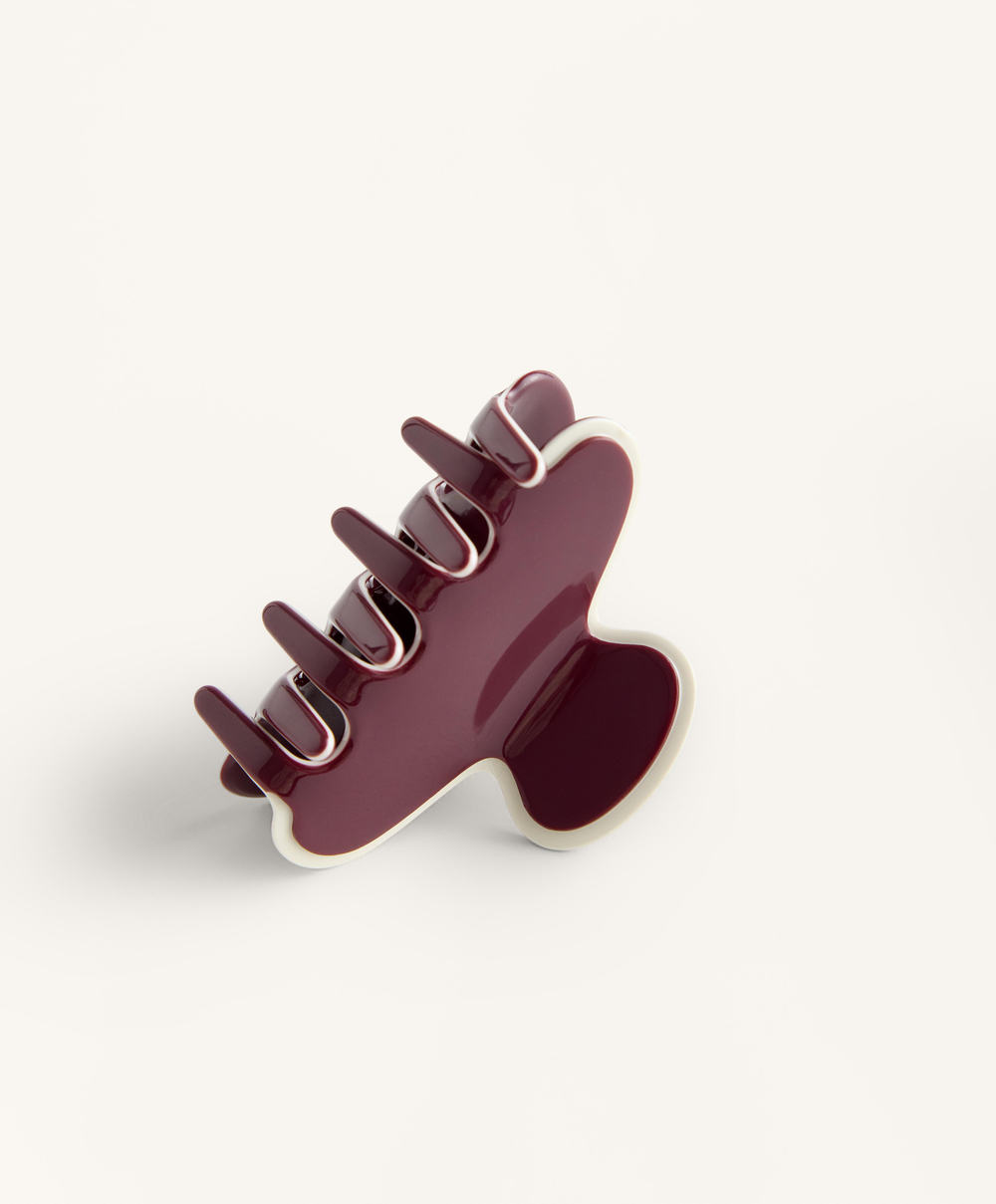 OYSHO Две заколки для волос Piping, бордовый