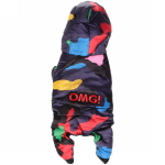 Комбинезон для собаки «OMG» с капюшоном, размер M(32*40*26см) Ultramarine