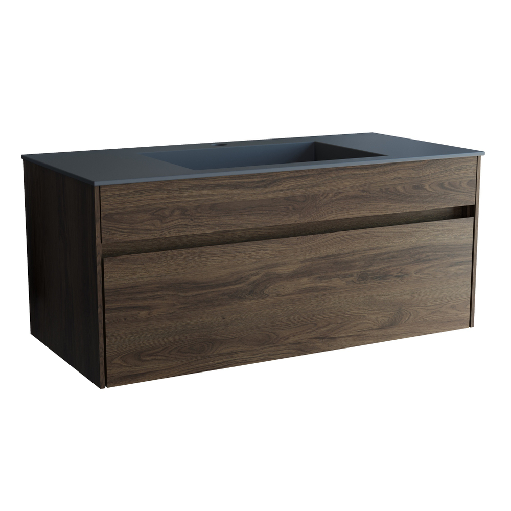 База под раковину Chiara 1000 подвесная, 1 выкатной ящик soft-close, C.Oak