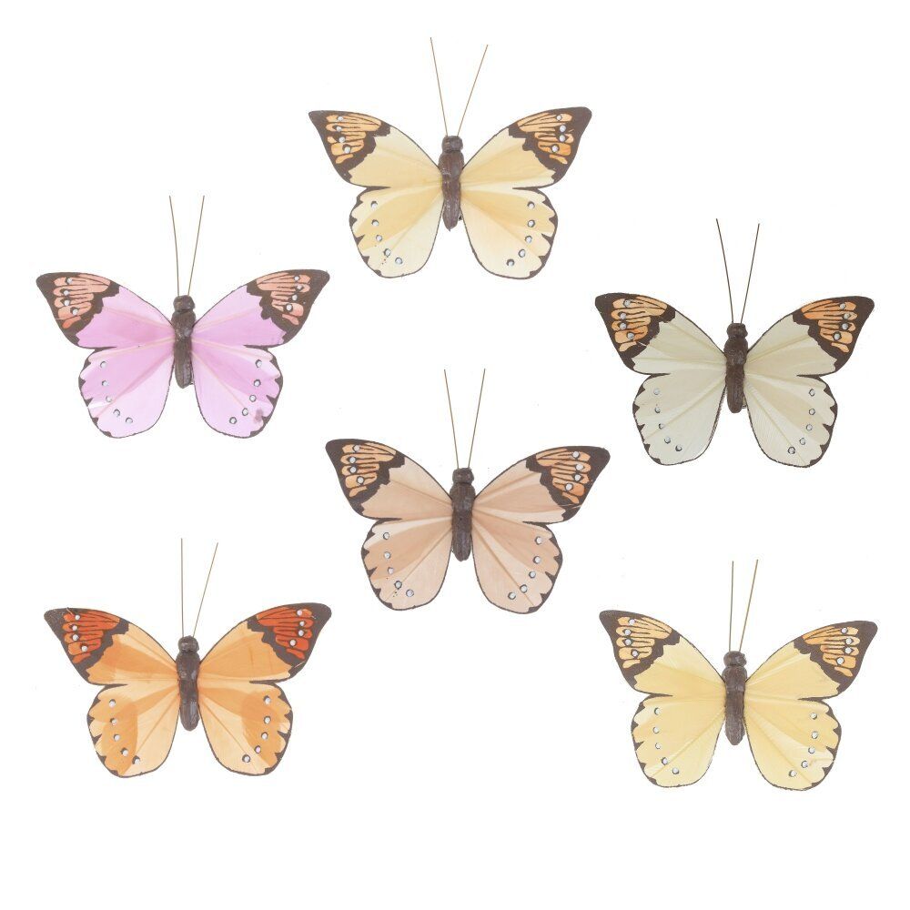 GAEM Фигурка декоративная "Бабочка", L8 W9 H2,5 см, 6в.