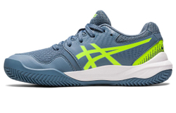 детские Кроссовки теннисные Asics Gel-Resolution 9 GS Clay - steel blue/hazard green