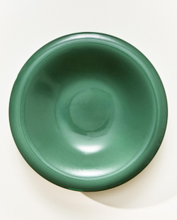 Zara Home тарелка глубокая из каменной керамики, цвет зелёный, 23 см