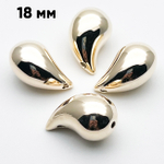 Подвеска Капля, цвет золото, размер 18*11 мм, цена за 1 шт